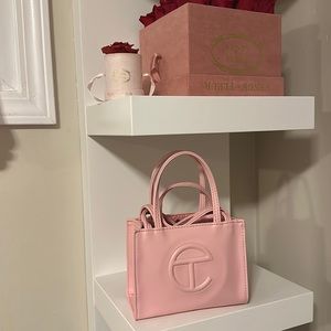 Telfar pink bag